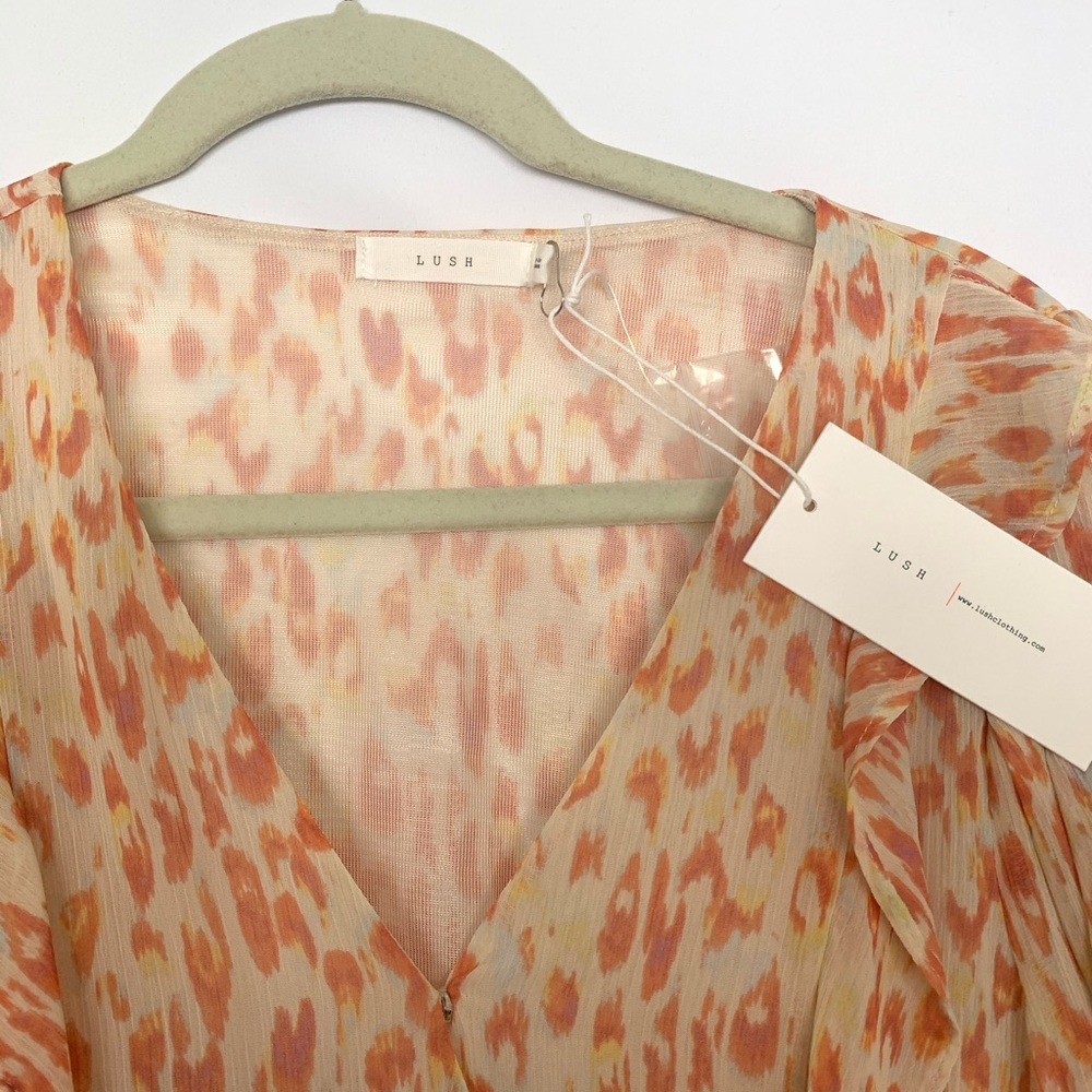 LUSH Ruffle Wrap Top - Picture 4 of 5